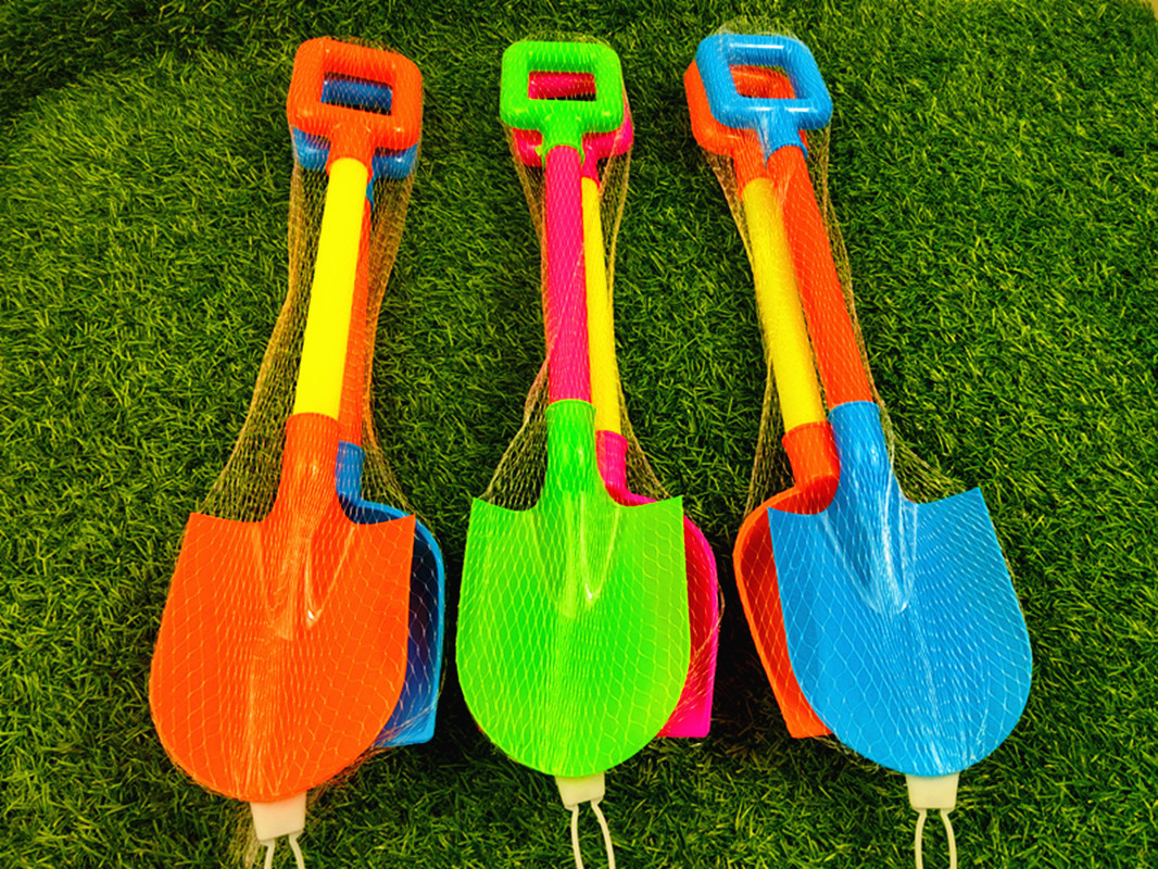 地摊儿童沙滩玩具小铲子大号塑料铲子宝宝玩沙挖沙工具塑料铲子