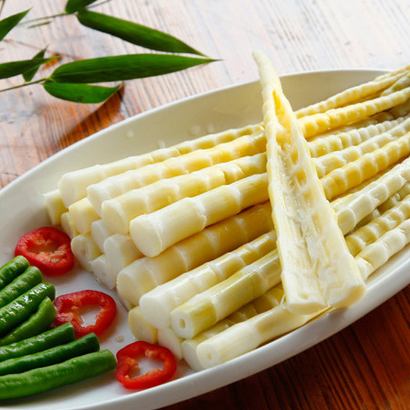 黄山雷笋清水竹笋脆笋新鲜脆嫩农家笋尖笋丝特产食材500g袋