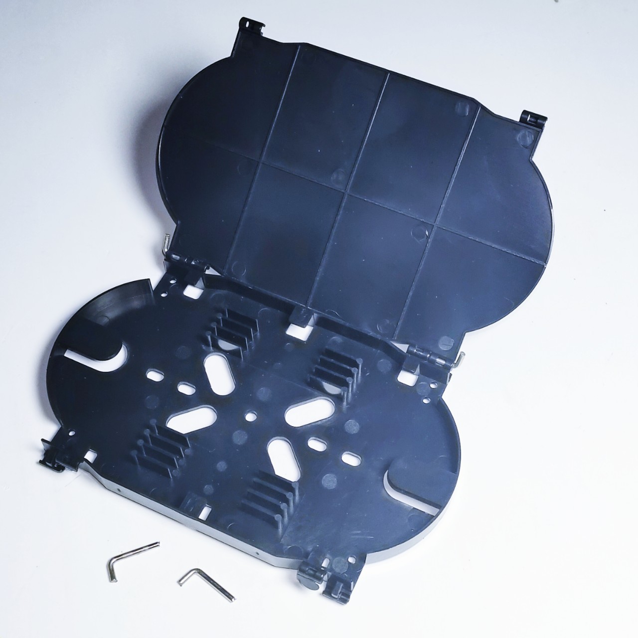 插销光缆熔接盘12芯24芯光纤熔接盘熔纤盘直熔盘光纤盘塑料插销盘