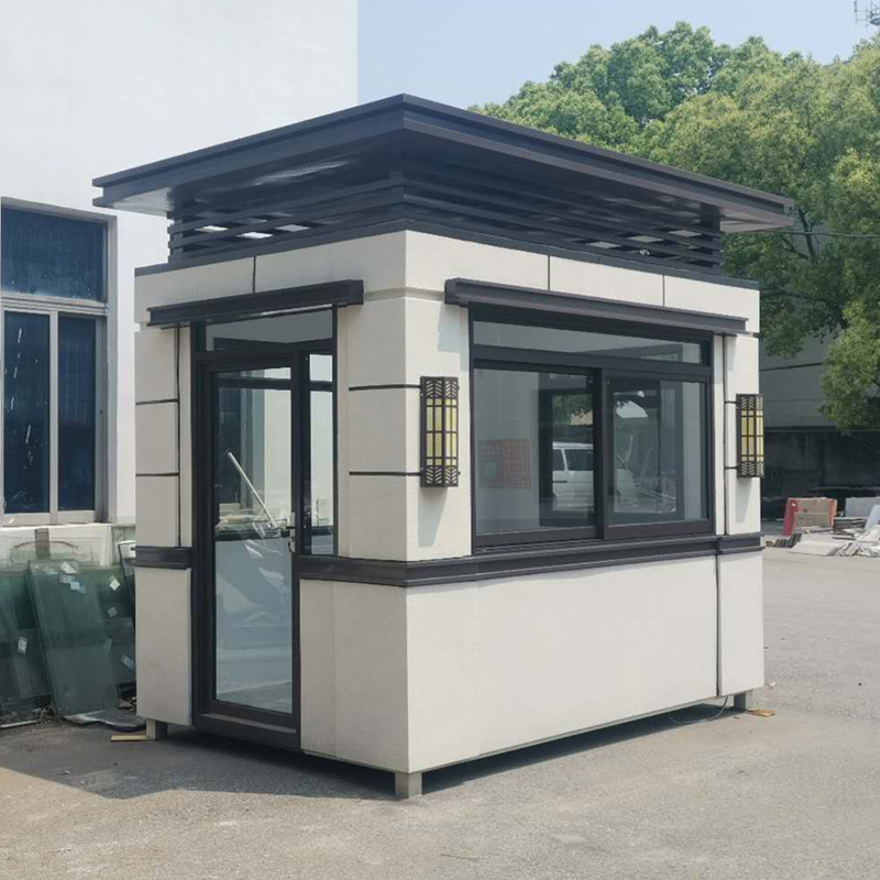 成品岗亭厂家定制生产真石漆岗亭保安亭门卫室值班岗亭医院治安亭