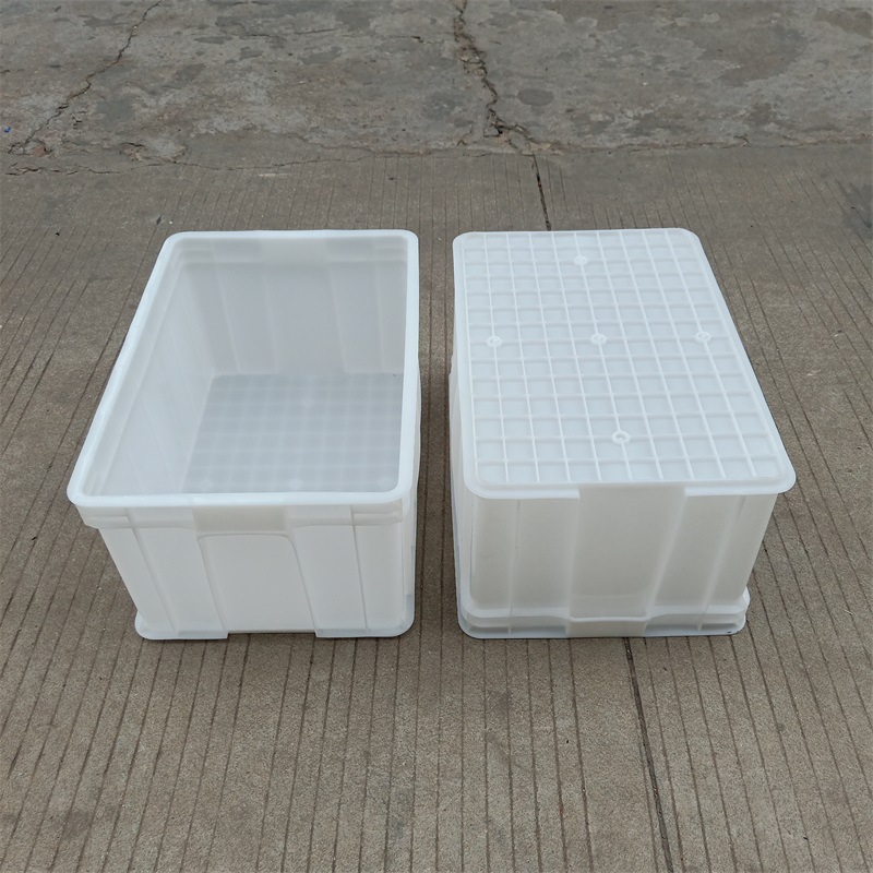 生产供应25号白色周转箱工业610*425*315塑胶箱pp白色全新料箱