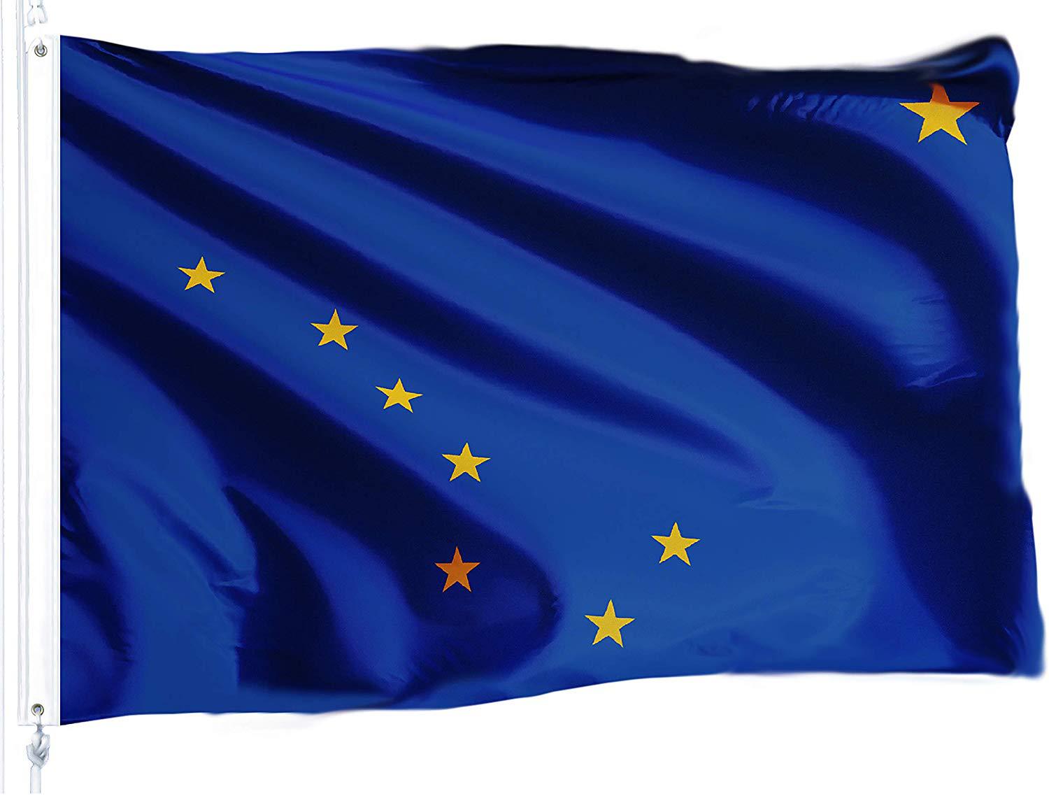 美国各州国旗 阿拉斯加州旗 90x150cm alaska flag