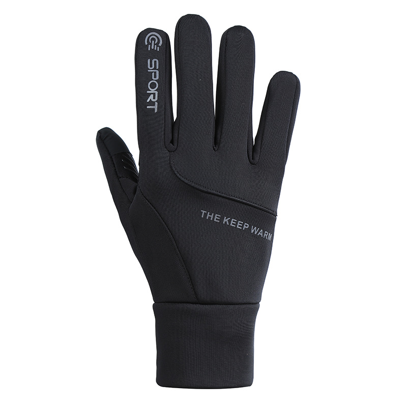 New Winter Outdoors Cycling Warm Gloves Touch Screen plus Velvet Thickened Windproof, Waterproof and Warm Cycling Skiing Mountaineering