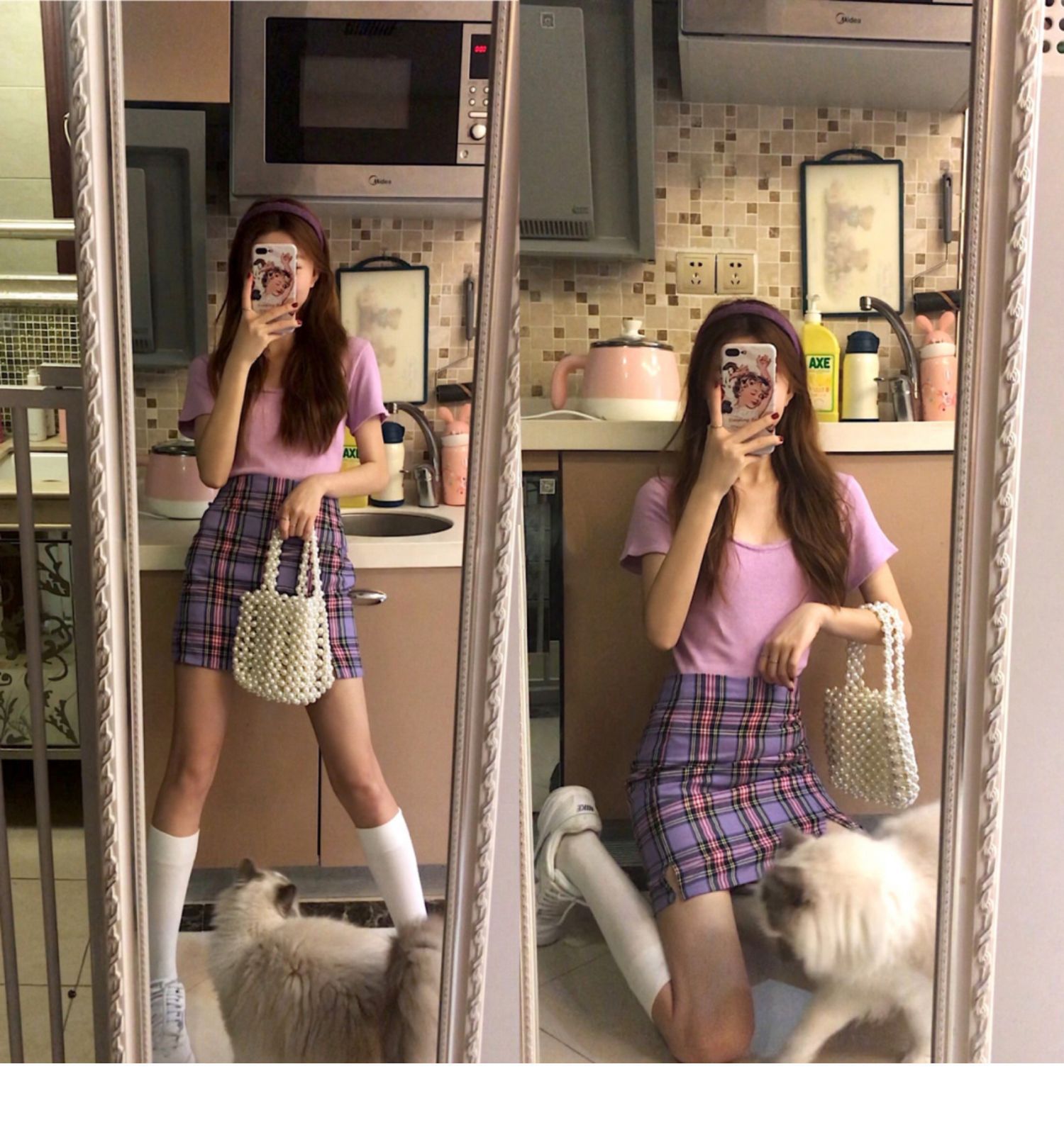 轻熟温柔风套装女2020年新款洋气时尚气质泫雅风短裙子两件套夏季