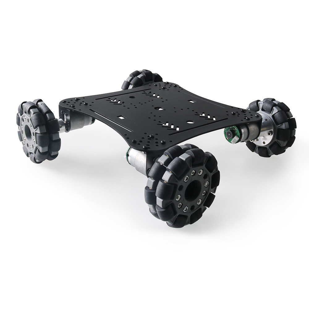 mc800 4wd轮式小车 100mm橡胶全向轮智能机器人汽车底盘diy