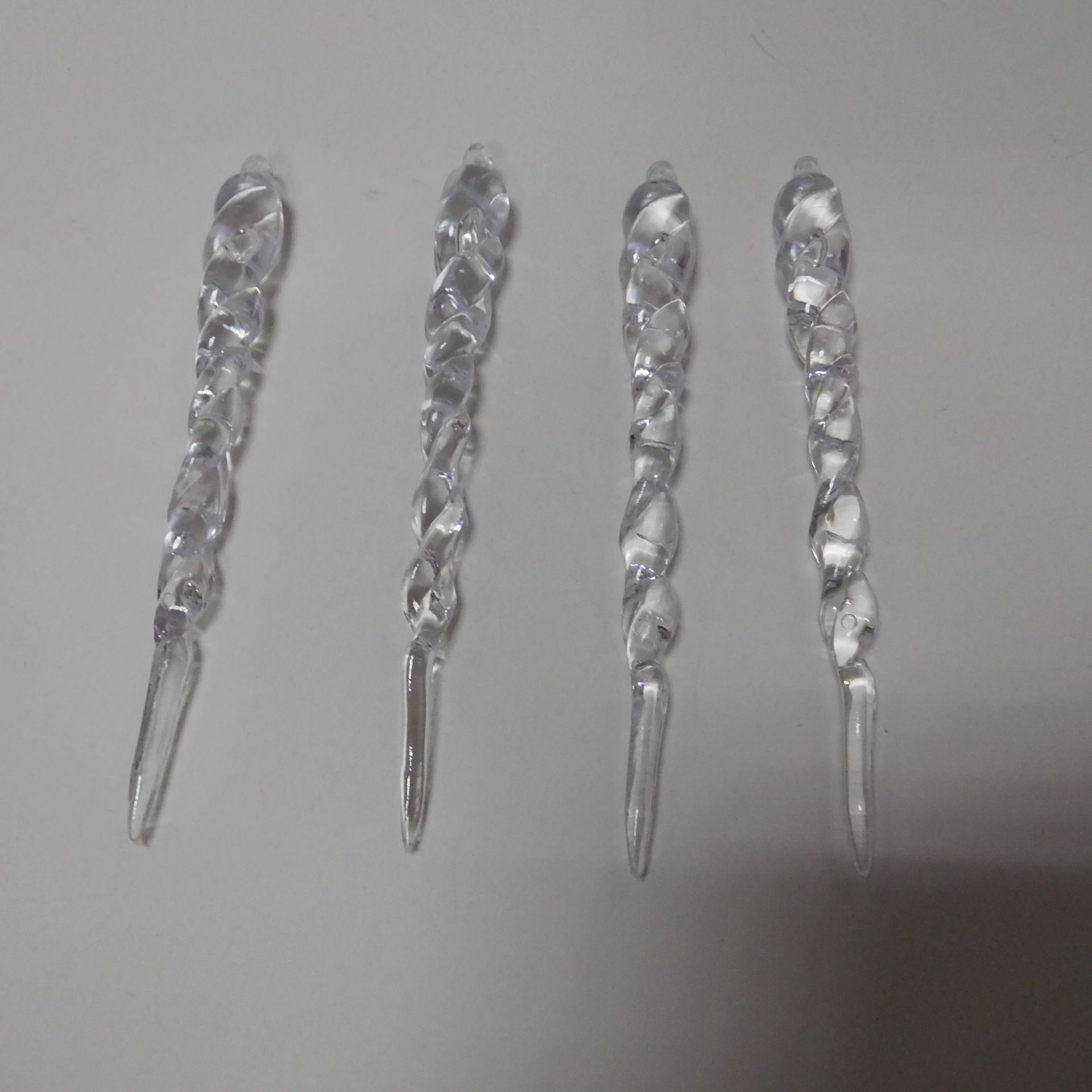 厂家直销圣诞冰条透明冰条冰条吊饰装饰冰条圣诞树挂件冰柱挂条