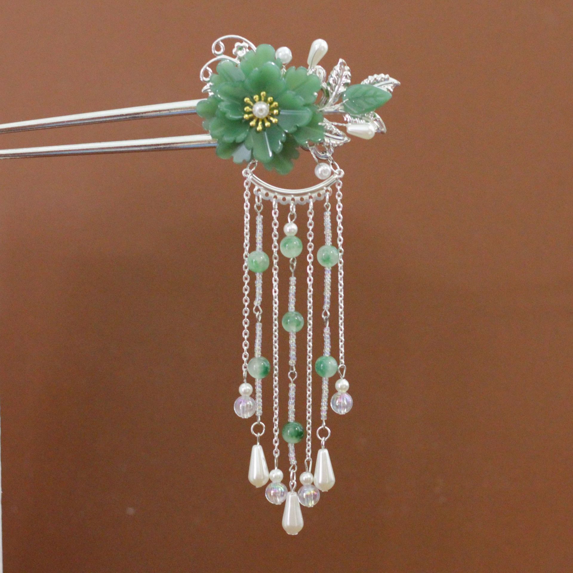 优惠古风发簪步摇流苏宫廷木簪盘发簪子复古发饰古装少女汉服头饰