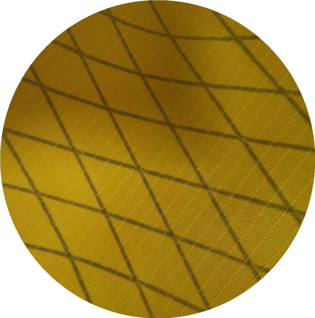 210d五分格夹网布夹高强丝黑菱形尼龙面料网复大力马粗苯夹网面料