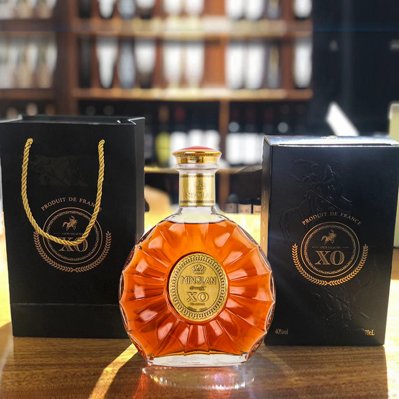 破损包赔厂家批发法国洋酒xo白兰地威士忌40%度烈酒直播货源代发