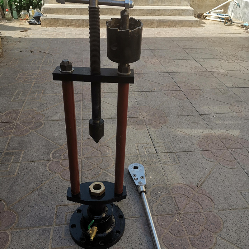 手动带压打孔机铁管带压开孔机承揽不停水开孔工程