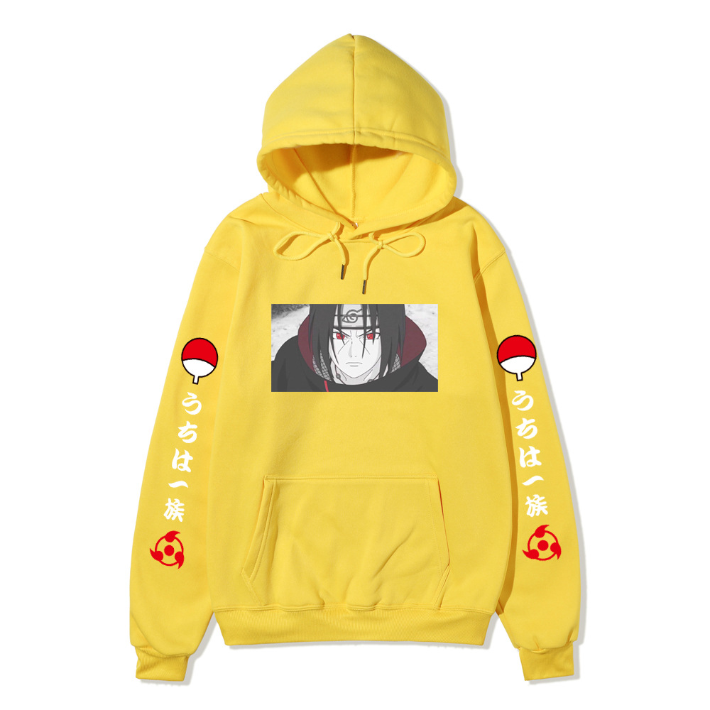 2020日系动漫火影忍者卫衣男女休闲连帽衫鼬头像印花卫衣外套上衣