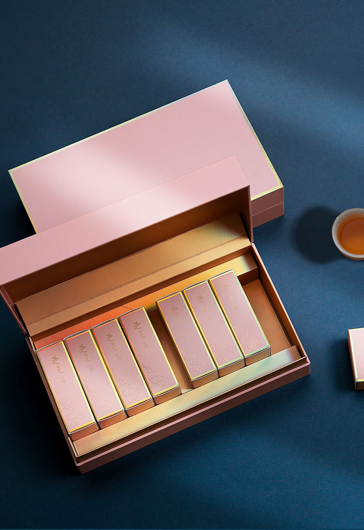 天汇茶叶包装盒岩茶肉桂两小泡装纸盒迷你长方形小盒子小批量定制