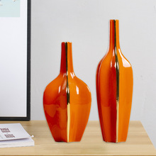 轻奢陶瓷花瓶ins摆件欧式餐桌电视柜装饰客厅玄关办公室工艺礼品