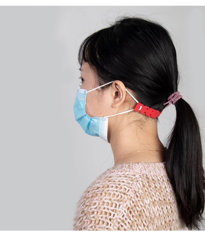 现货硅胶口罩调节绳 儿童成年硅胶口罩调节带 后戴式调节延长挂扣