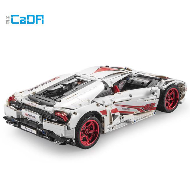 Double E Building Blocks Compatible with Lego Lp610 Super Sports Car Model Assembly Mechanical Series Puzzle Boys' Toys