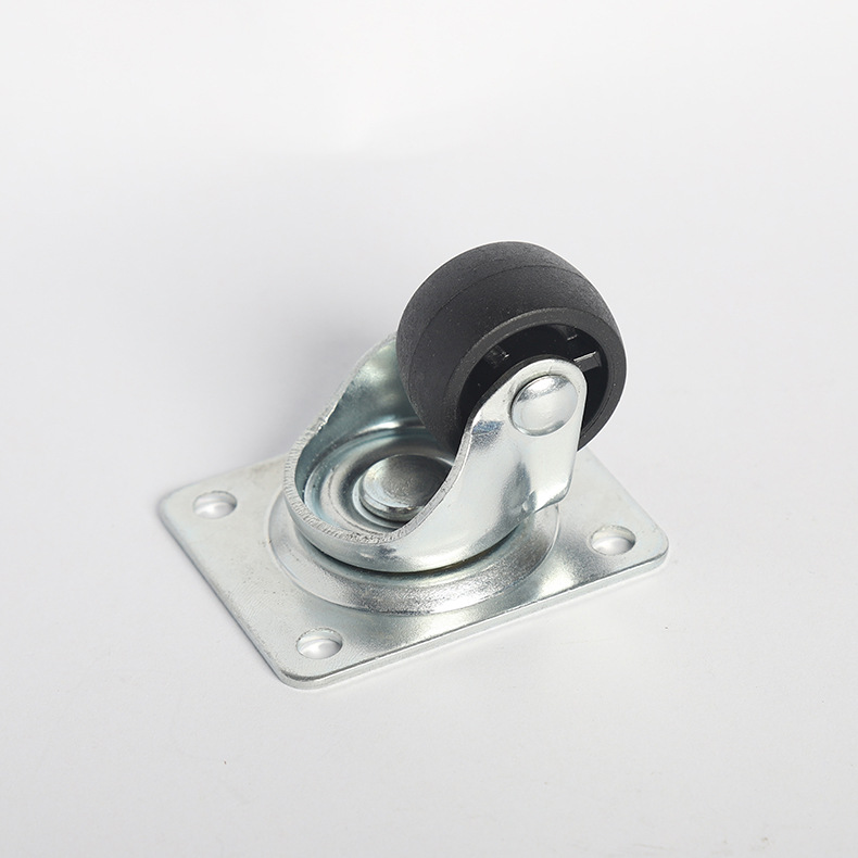 1.25寸立式卧式冷柜冰柜展示柜配件专用万向脚轮静音承尼龙轮子