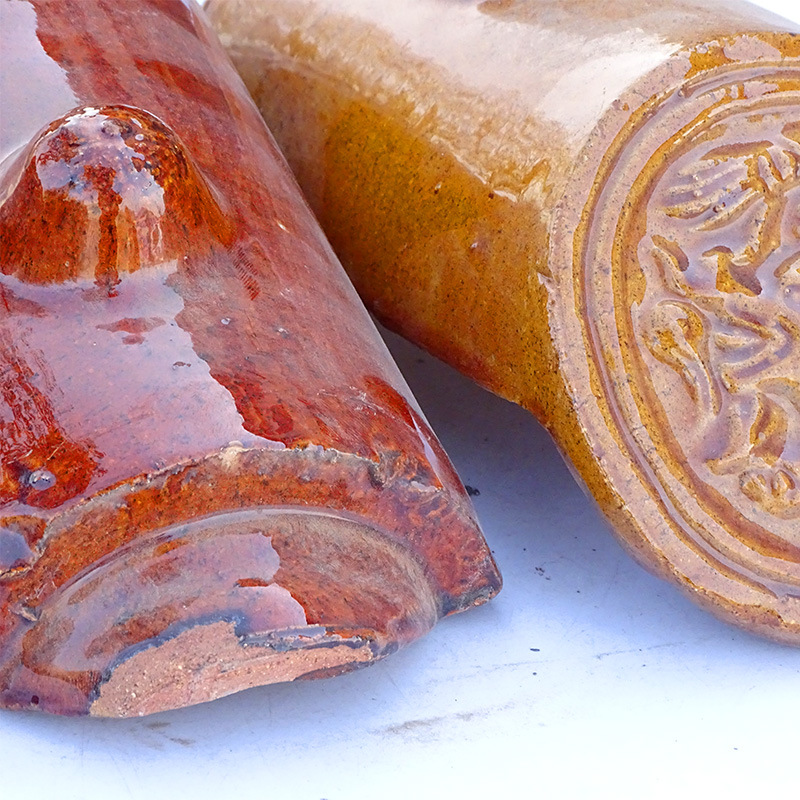 现货供应 琉璃猫头瓦 中式仿古建筑用瓦防火彩色瓦欧式屋顶装饰