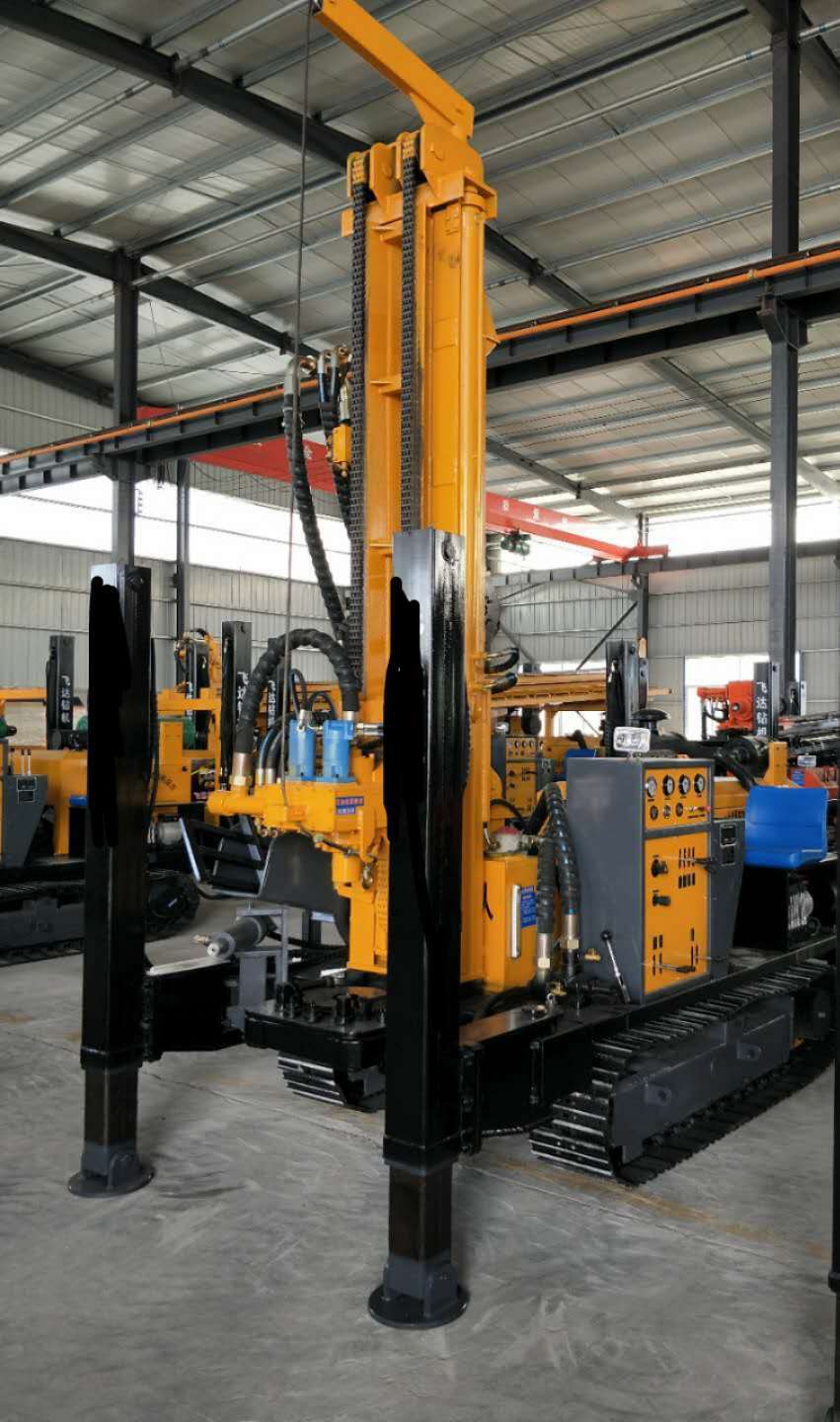 履带式水井钻机 气动打井机飞达fy200中深孔钻机履带液压水井钻机