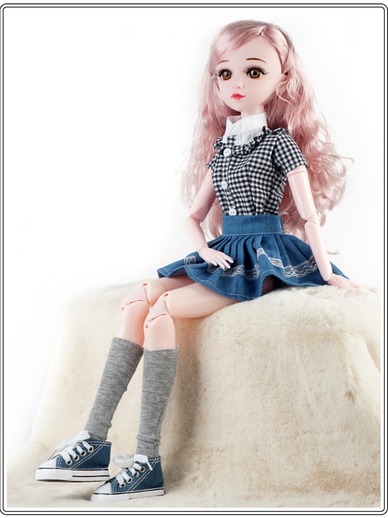 60厘米洋娃娃女孩玩具3分bjd多关节音乐娃娃萝莉婚纱公主创意手办