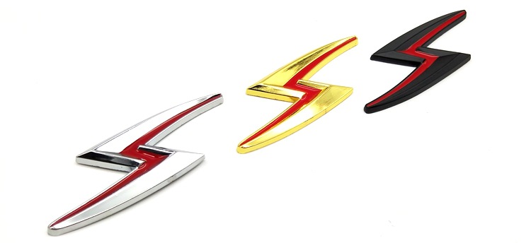 汽车s14 s15个性改装车贴 金属闪电s车标 车尾标 车身贴
