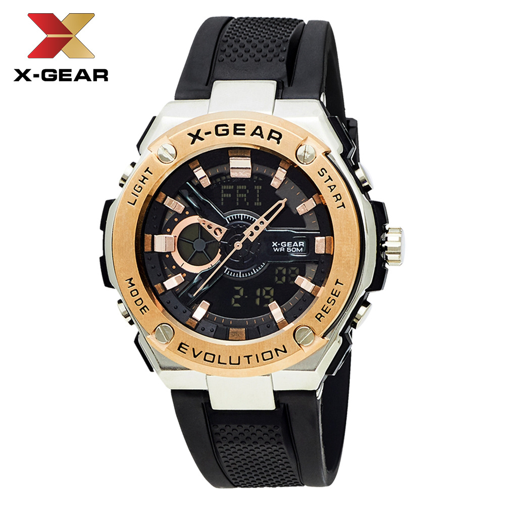创意x-gear手表 男士爆款电子运动户外手表 防水电子石英钟表批发