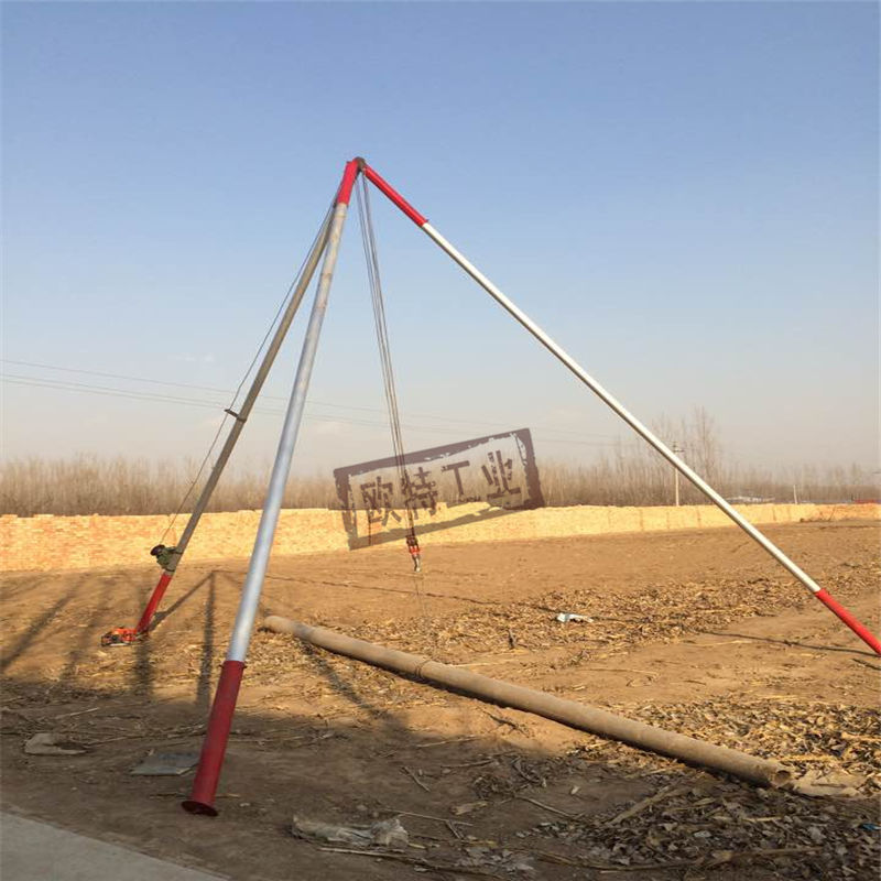 电线杆组立工具分节12米铝合金三角立杆机水泥杆扒杆器10米20米