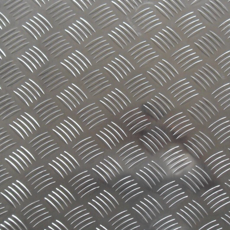花纹防滑铝板 五条筋车厢防滑专用防滑铝板 现货供应防滑防锈厂家
