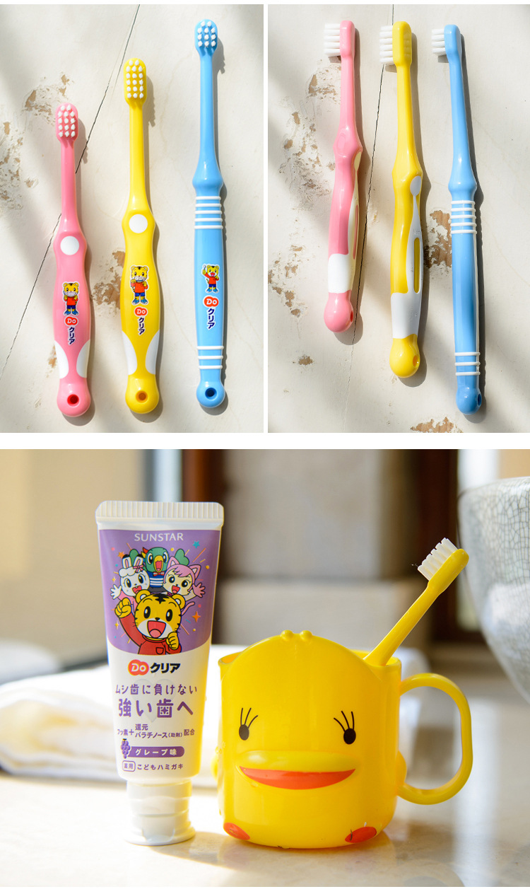 日本巧虎婴儿童软毛牙刷6个月-1-2-3-4-6岁半以上婴幼儿0宝宝乳牙