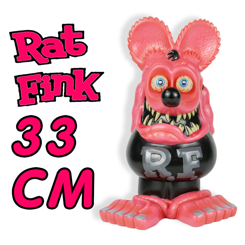 rat fink 33cm 芬克老鼠 疯狂老鼠 限量版收藏模型手办公仔摆件
