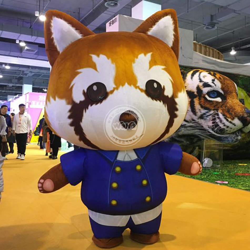 充气小浣熊卡通气模 人穿毛绒小浣熊人偶服装 小熊卡通熊猫卡通人