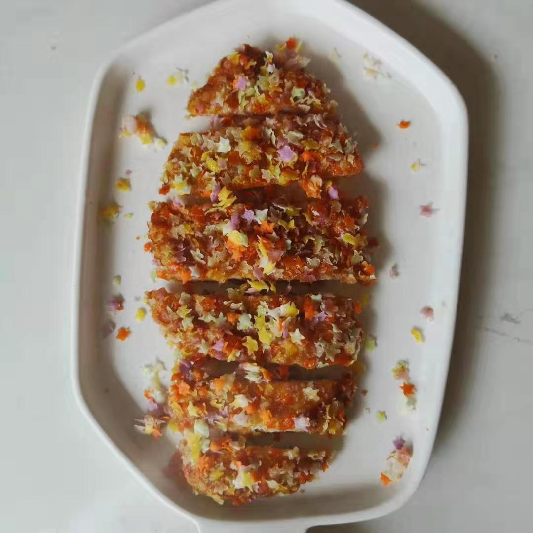 缤纷五彩鸡排正新口味大鸡排10片半成品冷冻鸡排鸡块油炸小吃10包