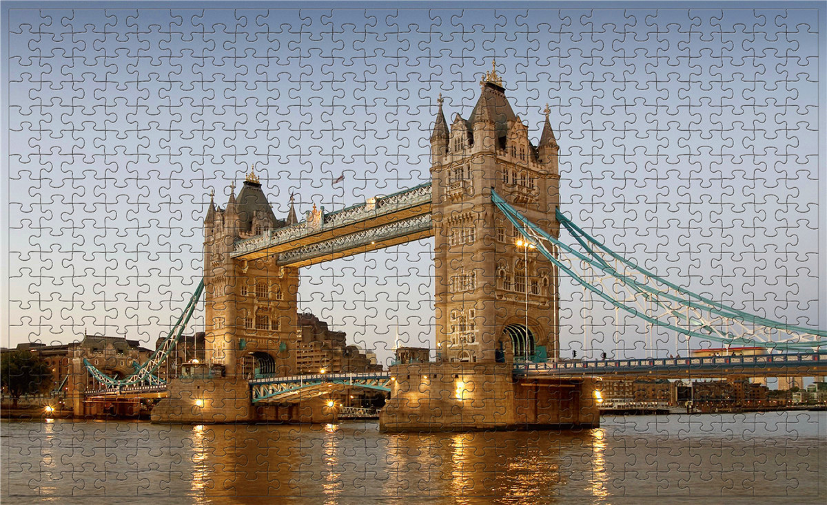 爆款热销500片益智拼图 高难减压风景油画动物 儿童成人 拼图玩具