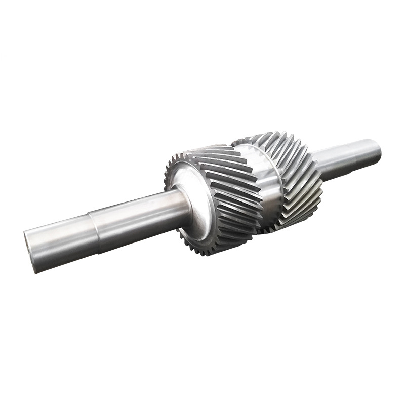 工厂定制冶金行业矿山机械设备传动齿轮箱配件人字齿轮轴