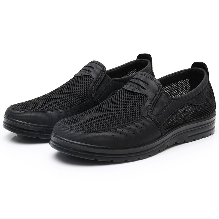 Cross-Border plus Size Men's Shoes Mesh Surface Shoes Breathable Soft Bottom Old Beijing Cloth Shoes Middle-Aged and Elderly Dad Shoes Casual Shoes for the Old Men