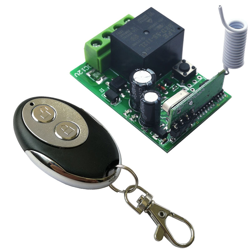 12伏单路遥控无线遥控继电器开关无线遥控器互锁