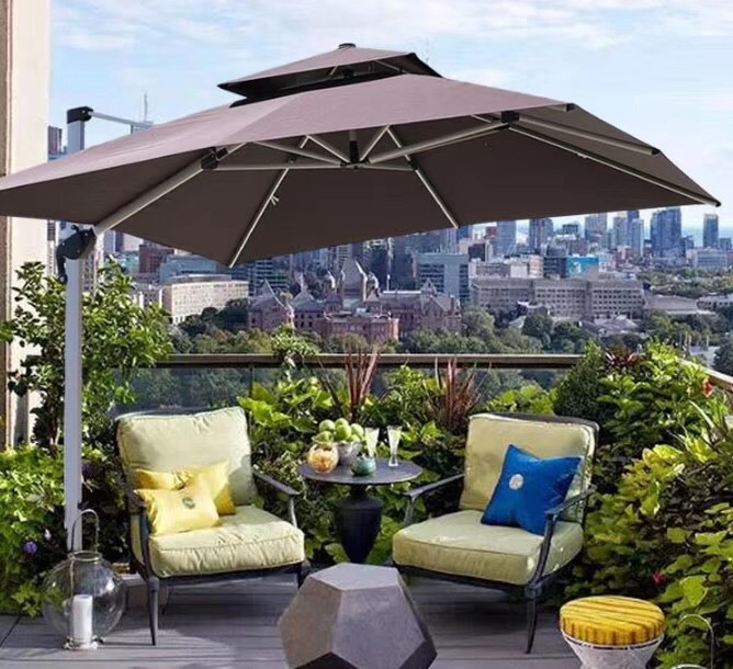 户外遮阳伞 罗马伞 庭院遮阳伞 侧边伞 边柱伞 室外休闲遮阳伞