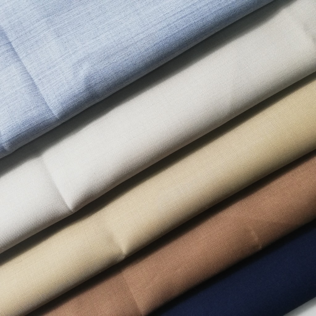 西服羊毛面料50%羊毛卡其色驼色浅灰色哔叽贡丝锦职业装高定布料
