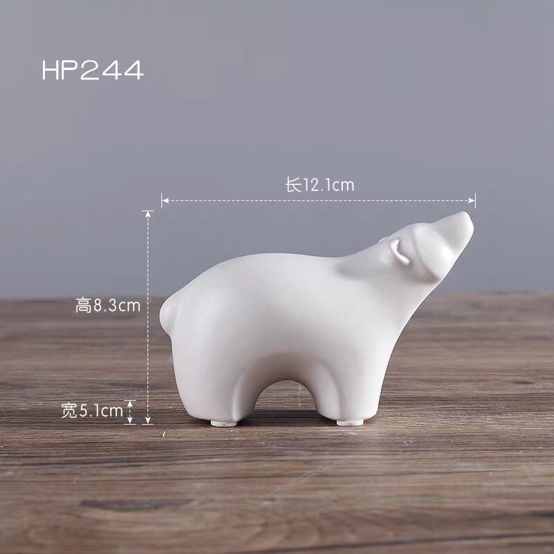 Soft Home Decoration Small Animal Decoration Nordic Simple Polar Bear Living Room TV Cabinet Decoration Wholesale