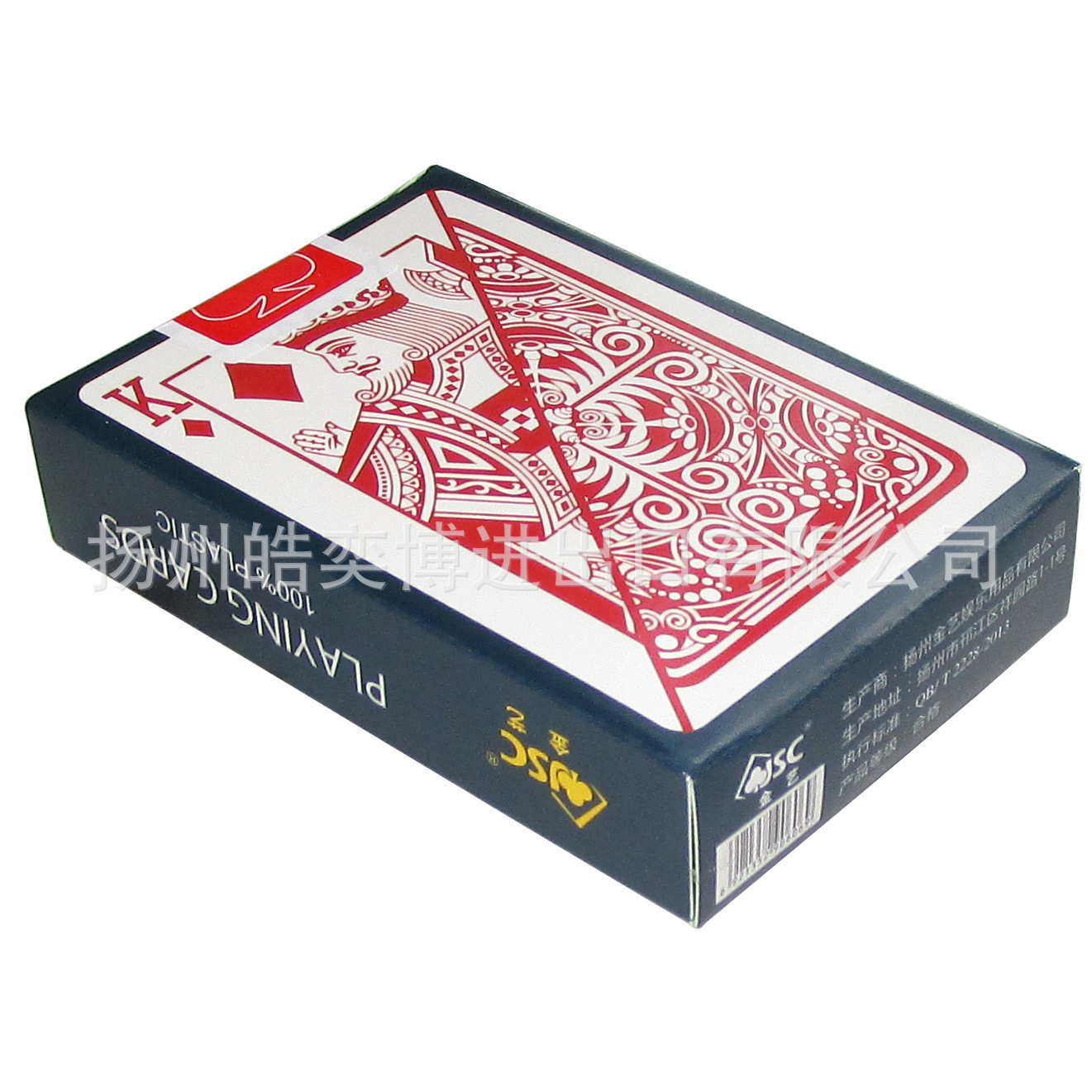 塑料扑克牌 现货金艺5735pvc扑克,斗地主,掼蛋红蓝两色可选