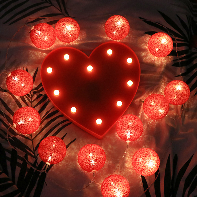 led爱心造型灯心型字母灯装饰小彩灯婚庆生日装饰小夜灯厂家直供