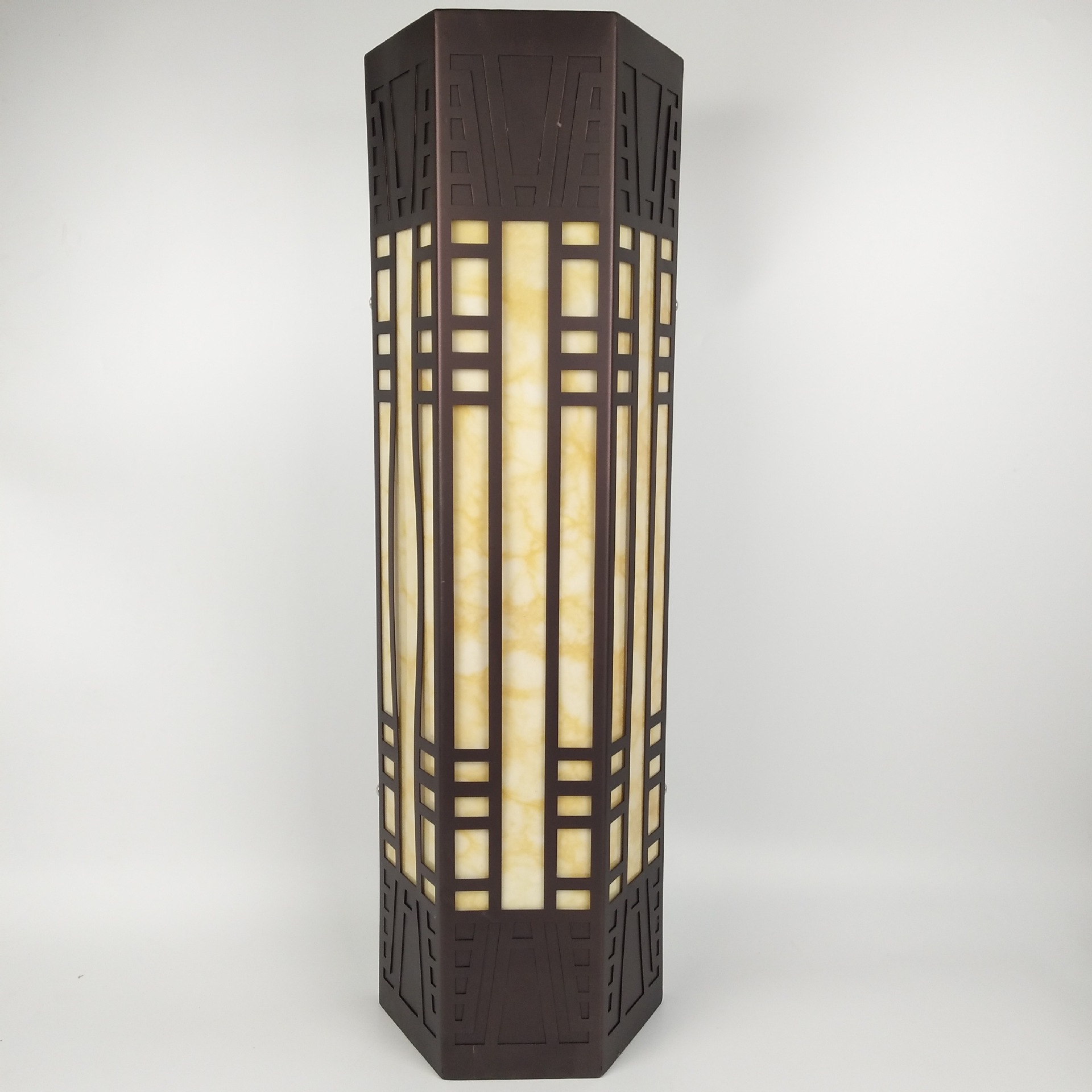 户外仿云石壁灯防水室外4000k阳台过道照明墙上新中式led庭院灯