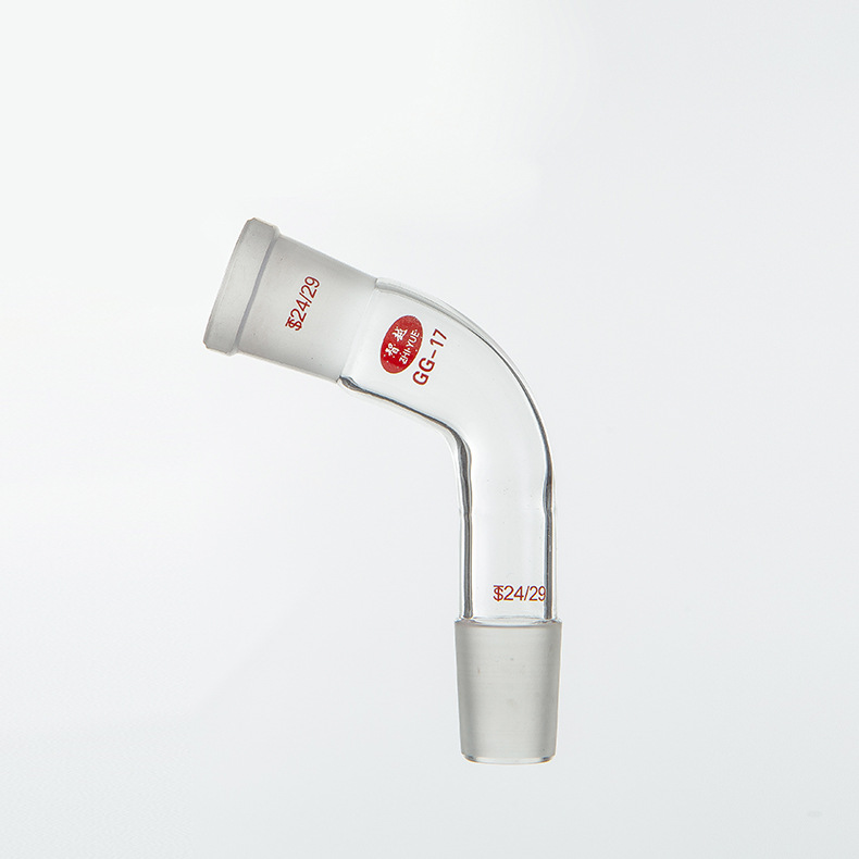 蒸馏头75度克氏分馏头卜字形蒸馏头牛角弯管蒸馏弯头弯接管