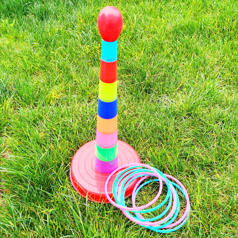 新款幼儿园宝宝套圈圈小玩具抛套环圈儿童益智亲子游戏投掷套圈