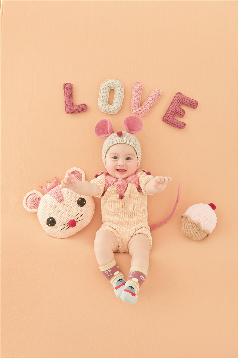 百天可爱老鼠造型卡通主题服装 正版新款鼠年老鼠宝宝