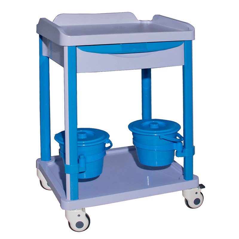 厂家生产abs输液车静音护理推医用护理车 病人送药车 不锈钢彩车-阿里