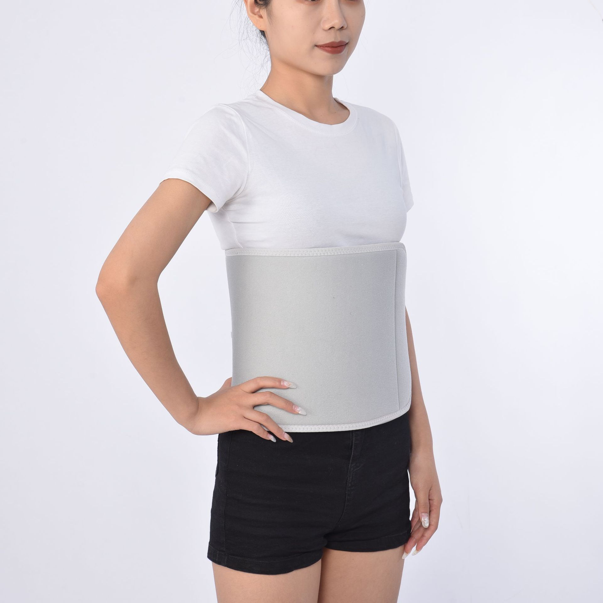 肋骨固定带加宽胸带胸肋骨骨折护胸带胸围固定带透气弹力自粘胸带