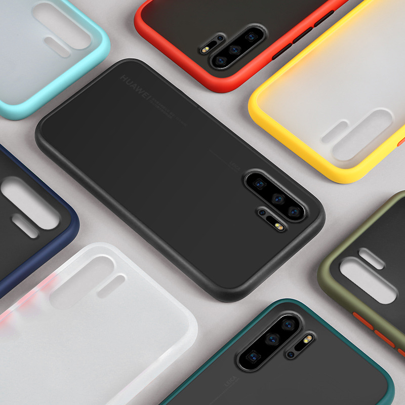 适用opporeno2z亲肤磨砂手机壳 10x/vivox27/撞色y70s/y52s保护套