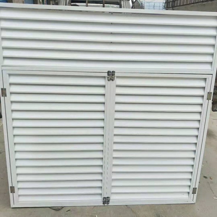 铝合金百叶窗空调板百叶窗铝合金防雨百叶窗可固定可平开百叶价格