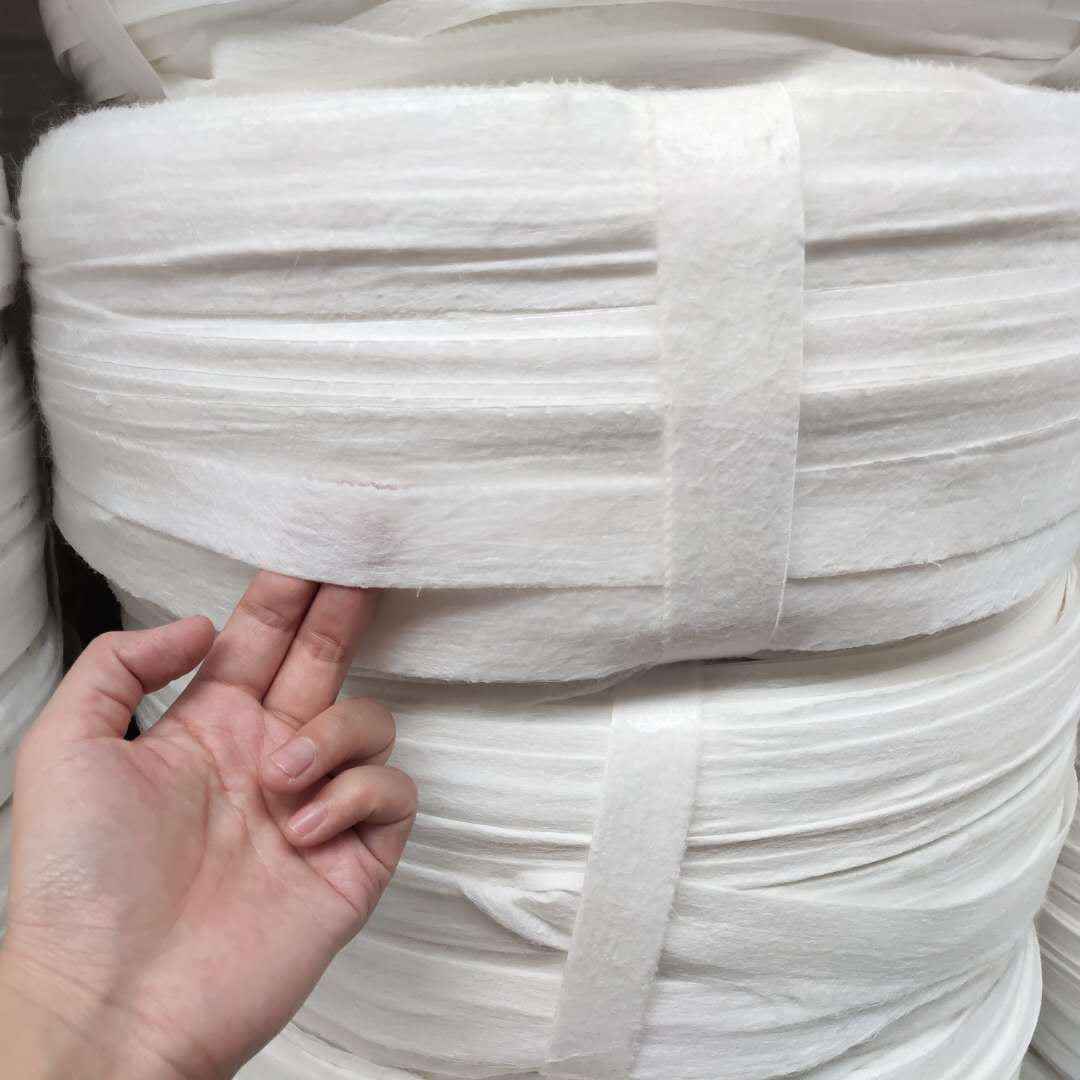 东北供土球捆扎无纺布布条 耐拉耐拽白色无纺布绳 绿化树用布条