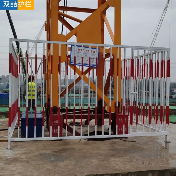 批发塔吊防护栏塔吊防攀爬护栏塔吊基础临边防护栏杆工地塔吊护栏